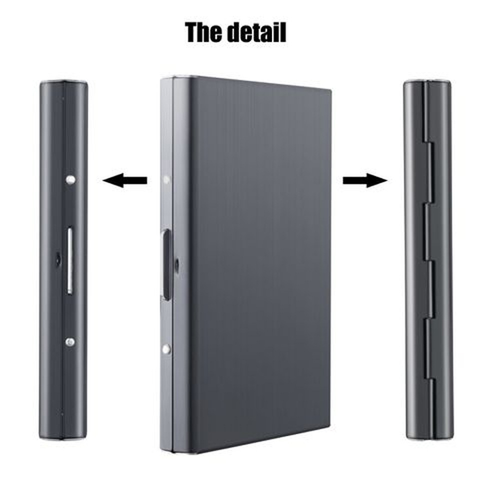 ✨DLJ-CePin🔥High-End Stainless Steel Anti-Magnetic and Anti-Theft Wallet