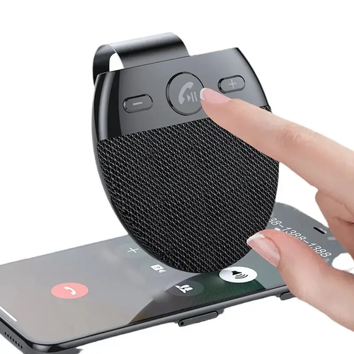 ✨DLJ-CePin✨🚗 Bluetooth 5.0 Car Sun Visor Speakerphone – Hands-Free Wireless Car Kit with HD Sound Mic for Clear Calls, GPS & Music