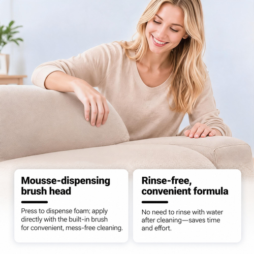 ✨DLJ-CePin✨No Wash Carpet Sofa Cleaner With Brush