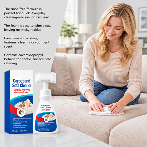 ✨DLJ-CePin✨No Wash Carpet Sofa Cleaner With Brush