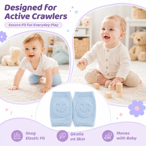 ✨DLJ-CePin✨5 pairs Baby Non-Slip Crawling Knee Pads