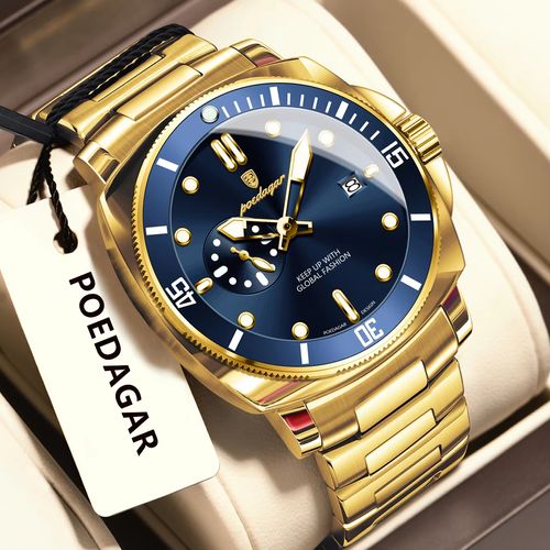 POEDAGAR Luxury Business Men's Watch