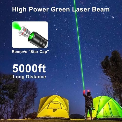 Green single-point laser light
