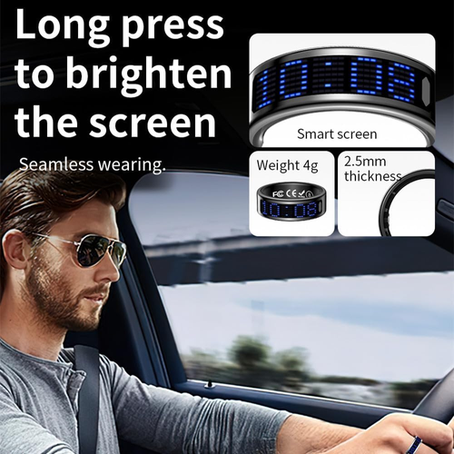 ✨DLJ-CePin✨Call ID Reminder Smart Ring Heart Rate Blood Waterproof Health Multi Sports Ring 2026