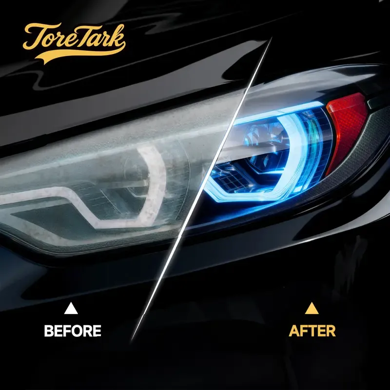 🔥ZZP-CEPIN🔥Toretark Car Headlight Restoration Kit 100ML Repair Liquid & 20ML Crystal Plating Agent