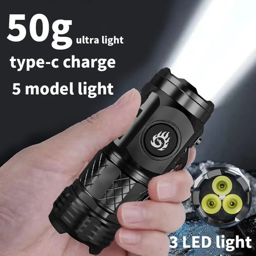 2025 NEW German Three-Eyed Monster Mini Flash Super Power Flashlight→Fast Delivery
