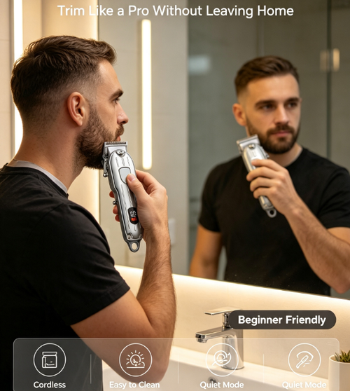 ✨DLJ-CePin✨Powerful Long-Lasting Rechargeable Hair Clipper