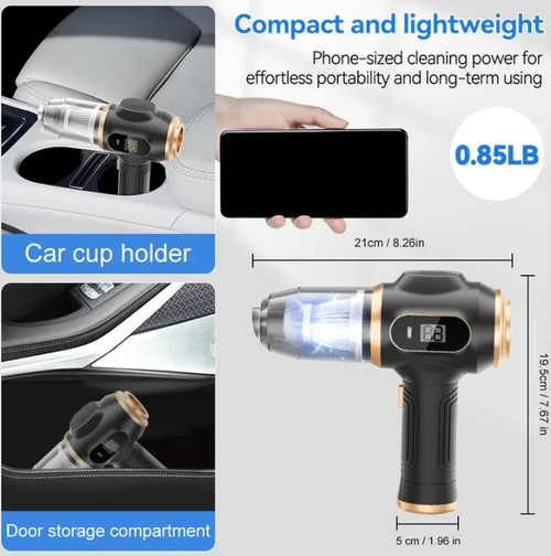 ✨DLJ- Cepin✨Handheld Cordless Car Vacuum Cleaner 19000pa Powerful 6-in-1 Portable