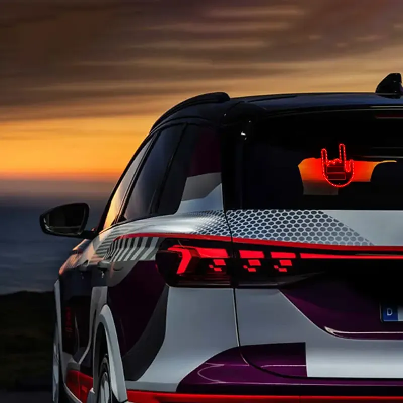 🔥ZZP-CEPIN🔥 Car Gesture Decorative Light, Ambient Lighting Kit, Rechargeable Led Gesture Light, Road Rage Led Signs Calms Road Rage