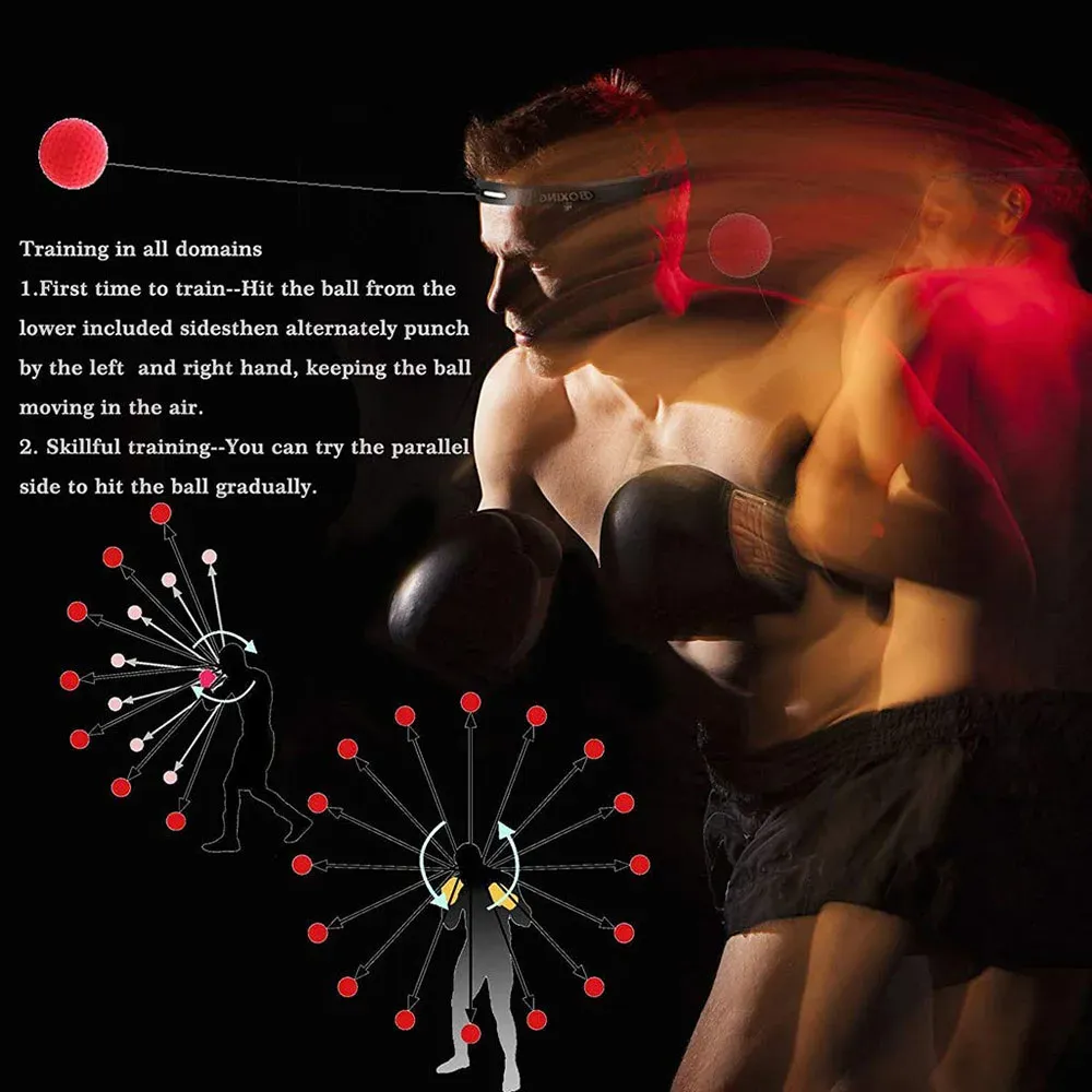 ✨DLJ✨Head-mounted boxing reaction ball