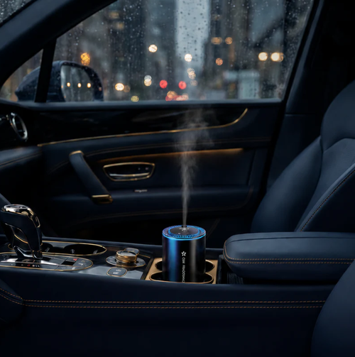 ✨DLJ-CePin✨Starry Sky Ambient Light Car Air Freshener with Automatic Mist