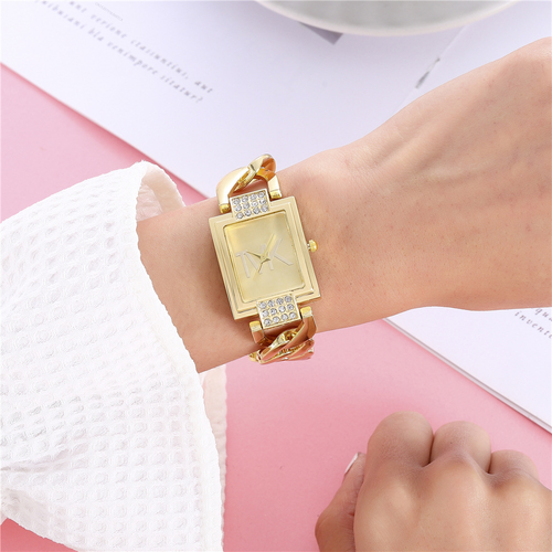 ✨DLJ-CePin✨Women's Square Diamond-Set Affordable Luxury Niche Quartz Watch