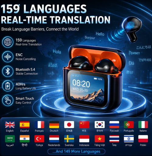 ✨DLJ-Cepin✨2026 New Bluetooth Wireless Noise-Canceling Translation Earbuds