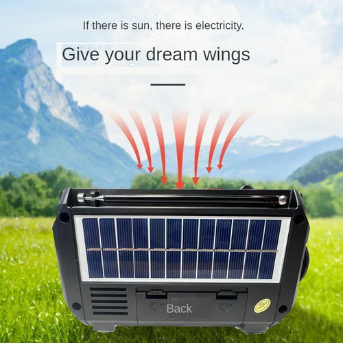✨DLJ-CePin✨Portable Radio with Solar and Hand-Crank Power Generation