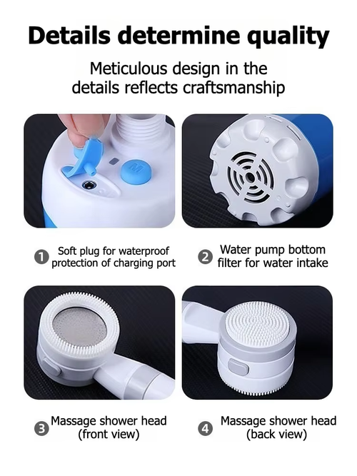 ✨DLJ-CePin✨Electric Shower Pump Rechargeable Outdoor Camp Pump Portable