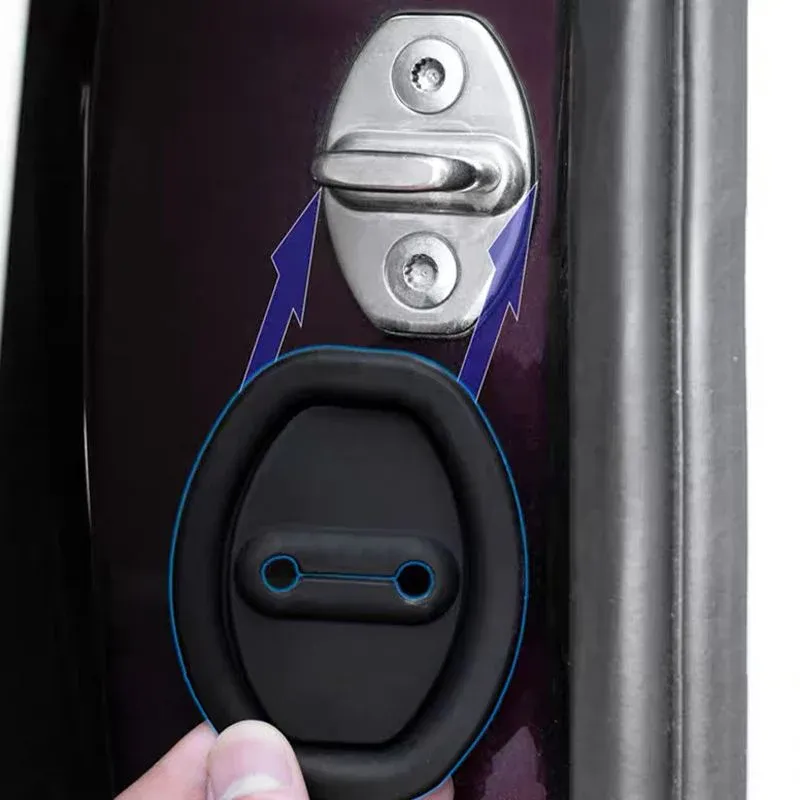 🔥ZZP🔥Hot Sale 4 PCS❤️Car Door Lock Silicone Cover - Sound Dampening Pad
