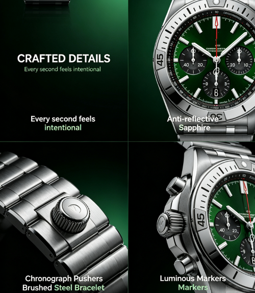 ✨DLJ-Cepin✨2026 Best-Selling Men's Fashion Quartz Watches with Steel Bracelets