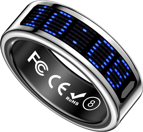 ✨DLJ-CePin✨Call ID Reminder Smart Ring Heart Rate Blood Waterproof Health Multi Sports Ring 2026