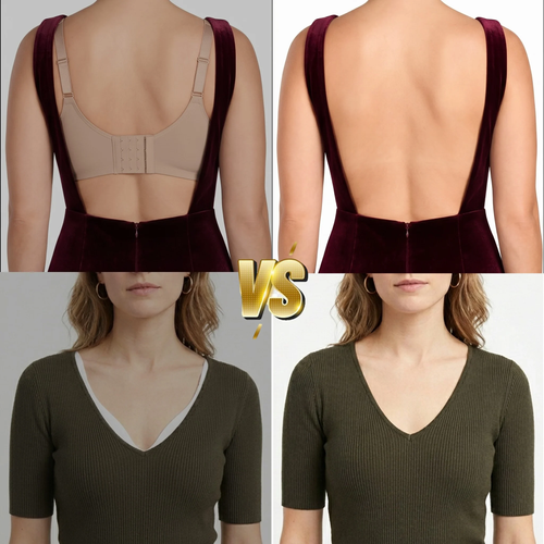 ✨DLJ-CePin✨Women S Solid Color Wireless Backless Bra