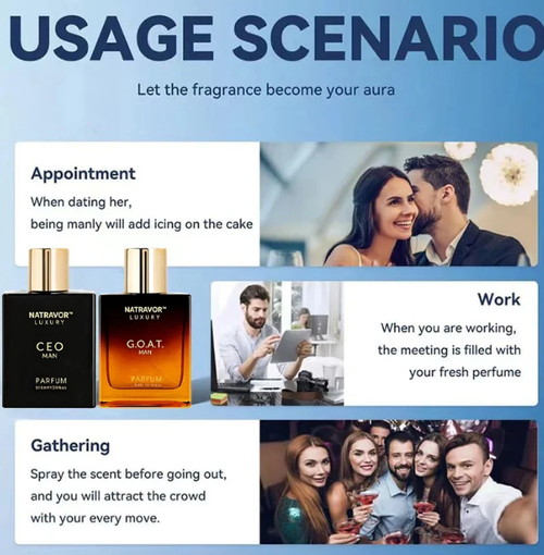 ✨DLJ-CePin✨Gentlemen's Fragrance Set 2 PCS with CEO MAN Perfume & G.O.A.TMAN Aroma
