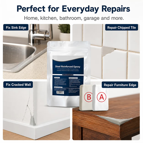 ✨DLJ-Cepin✨🏠Steel Reinforced Epoxy Repair Putty — Universal Glue for Metal, Wood, Plastic