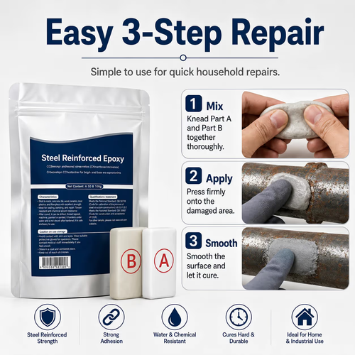 ✨DLJ-Cepin✨🏠Steel Reinforced Epoxy Repair Putty — Universal Glue for Metal, Wood, Plastic