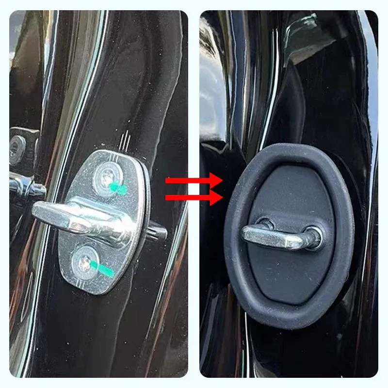 🔥ZZP🔥Hot Sale 4 PCS❤️Car Door Lock Silicone Cover - Sound Dampening Pad