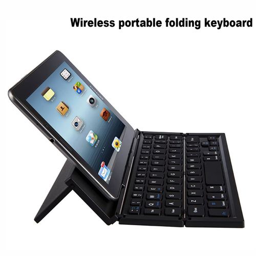 Wireless Tri-System Bluetooth Foldable Keyboard for Phones and Tablets