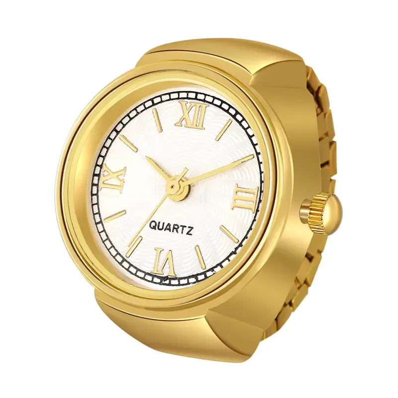 🔥ZZP-CEPIN🔥-Women's Elastic Stretchy Band Finger Ring Watch - Durable Quartz Modern Watches