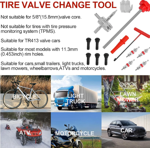 ✨DLJ-CePin✨🚗14-piece quick tire valve changer tool kit🚗