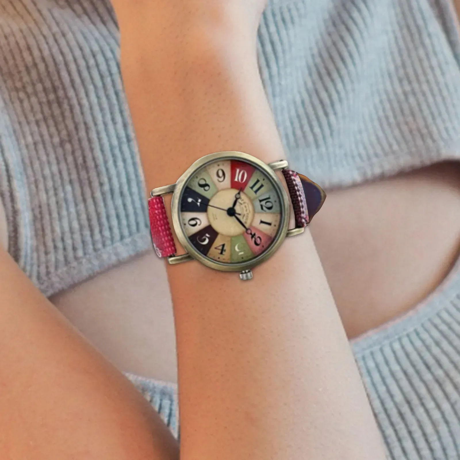 ✨DLJ✨Multi Color Rainbow Pattern Watches