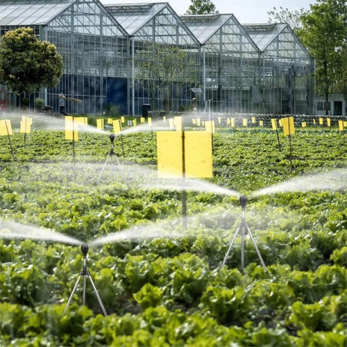 ✨DLJ✨Rotating Tripod Sprinkler, 360-Degree Automatic Watering