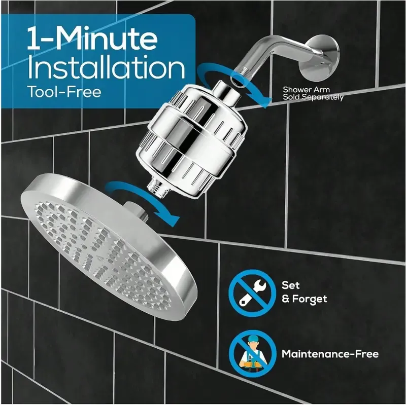 🔥ZZP-CEPIN🔥Filtered Shower Head Set 15 Stage Shower Filter - Reduces Chlorine And Heavy Metals
