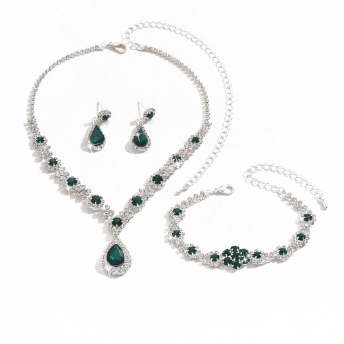 ✨DLJ-CePin✨Waterdrop Necklace, Earrings, and Bracelet Set
