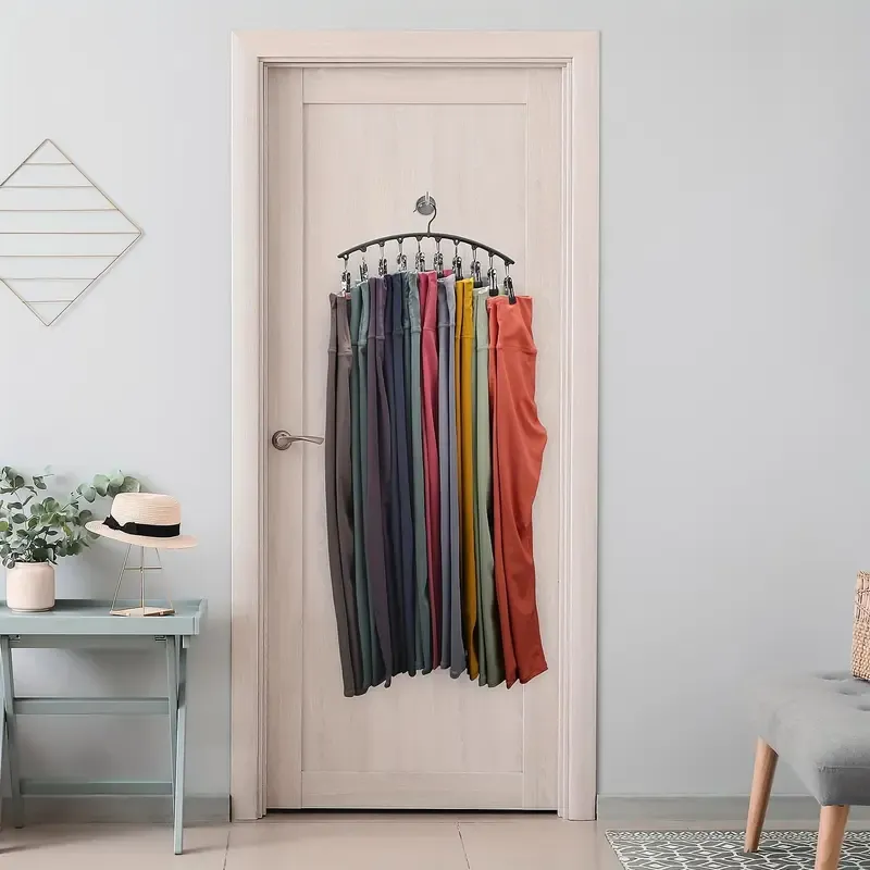 🔥ZZP-CEPIN🔥Curved Shape Metal Yoga Pants Hanger, Space-Saving Closet Organizer