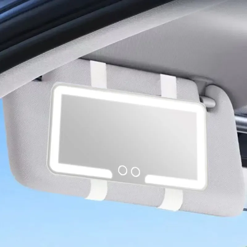 🔥ZZP-CEPIN🔥Car Sun Visor Makeup Mirror, LED Touch Screen Adjustable Brightness Auto Interior Makeup HD Mirror