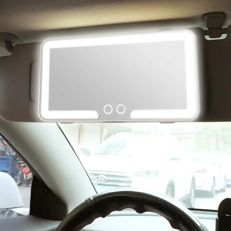 🔥ZZP-CEPIN🔥Car Sun Visor Makeup Mirror, LED Touch Screen Adjustable Brightness Auto Interior Makeup HD Mirror