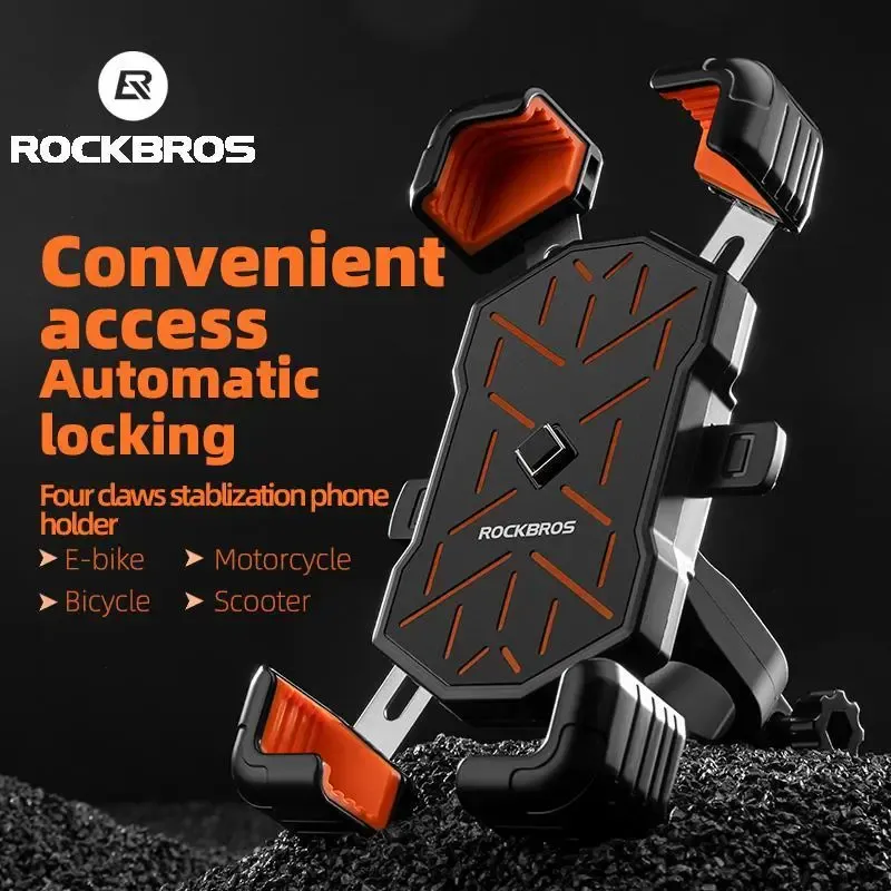 🔥ZZP-CEPIN🔥Bike Phone Holder Mount, for 4.5''-7.1'' Phones, Quick Release Bike Phone Mount Handlebar Clamp, 360° Rotatable Bike Phone Holder