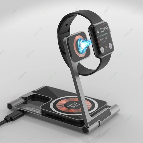 ✨DLJ-CePin✨3-in-1 Foldable Transparent Magnetic Wireless Charger