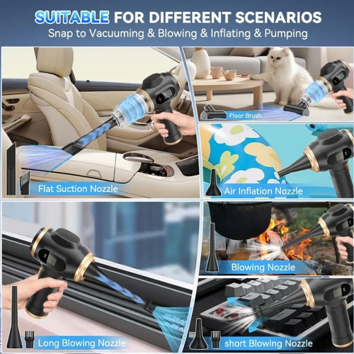 ✨DLJ- Cepin✨Handheld Cordless Car Vacuum Cleaner 19000pa Powerful 6-in-1 Portable