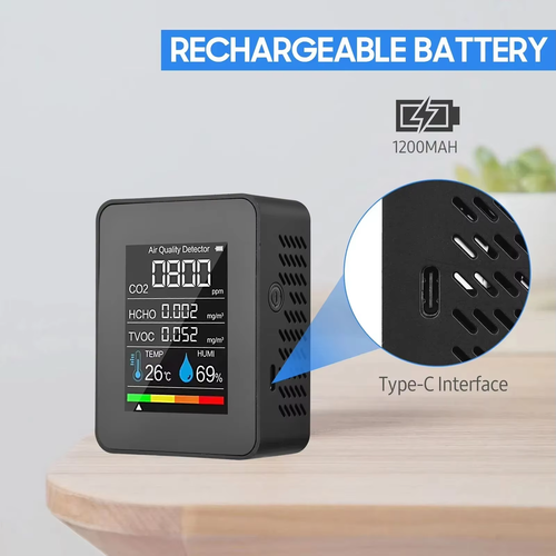 ✨DLJ-Cepin✨5-in-1 Multifunctional Air Quality Monitor