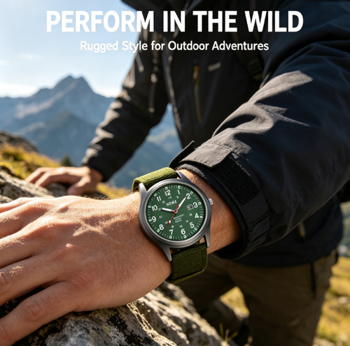 ✨DLJ-Cepin✨Men's Watch Fashion Sports Nylon Strap Quartz Wristwatch