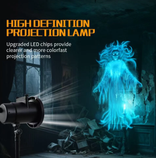 ✨DLJ- Cepin✨🎃Turn Your Home Into a Haunted Halloween Wonderland | 10 Unique HD Projection Patterns, 32FT Ultra-Large Display