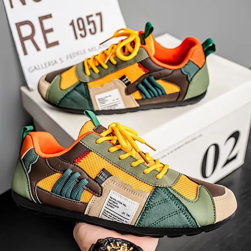 Men's Patchwork Street Sneakers
