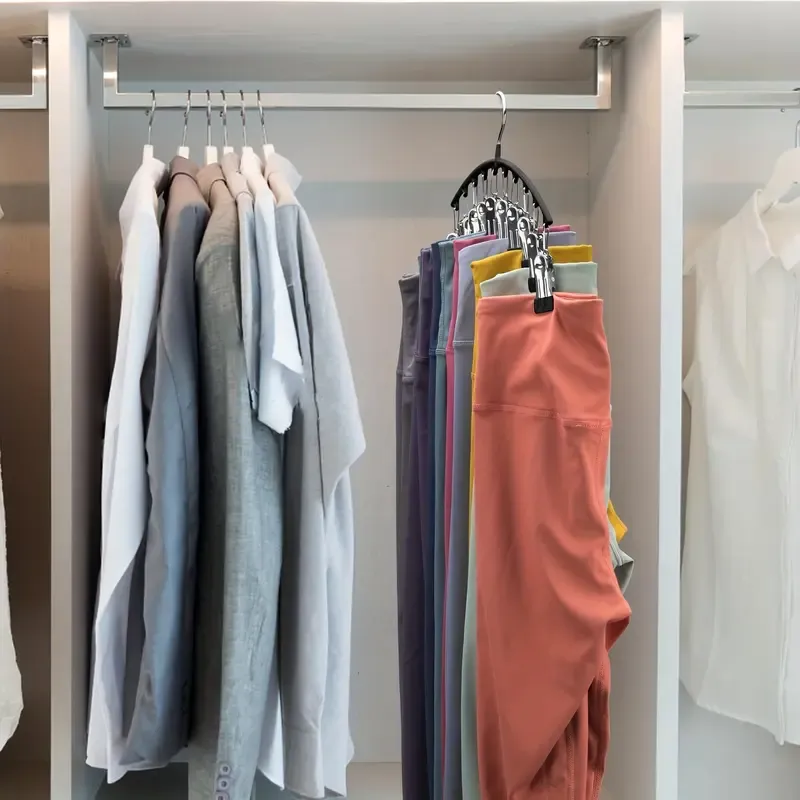 🔥ZZP-CEPIN🔥Curved Shape Metal Yoga Pants Hanger, Space-Saving Closet Organizer