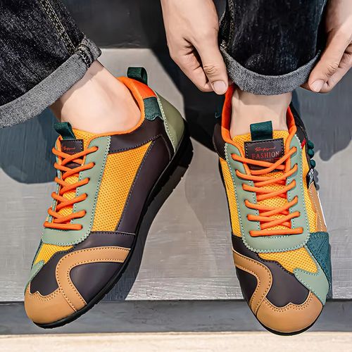 Men's Patchwork Street Sneakers