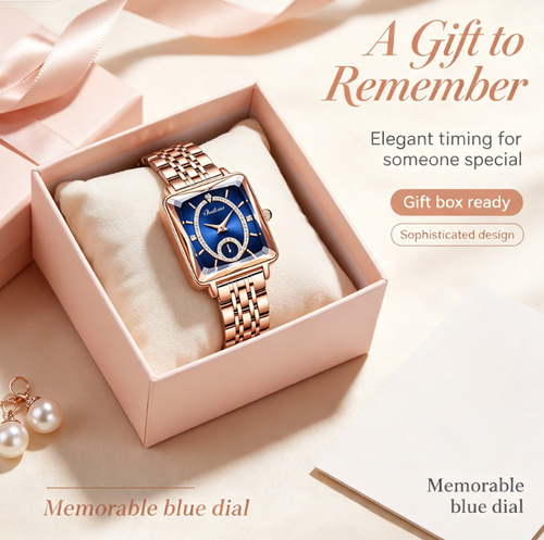 ✨DLJ-CePin✨High-End Fashionable Square Diamond-Set Women's Watch