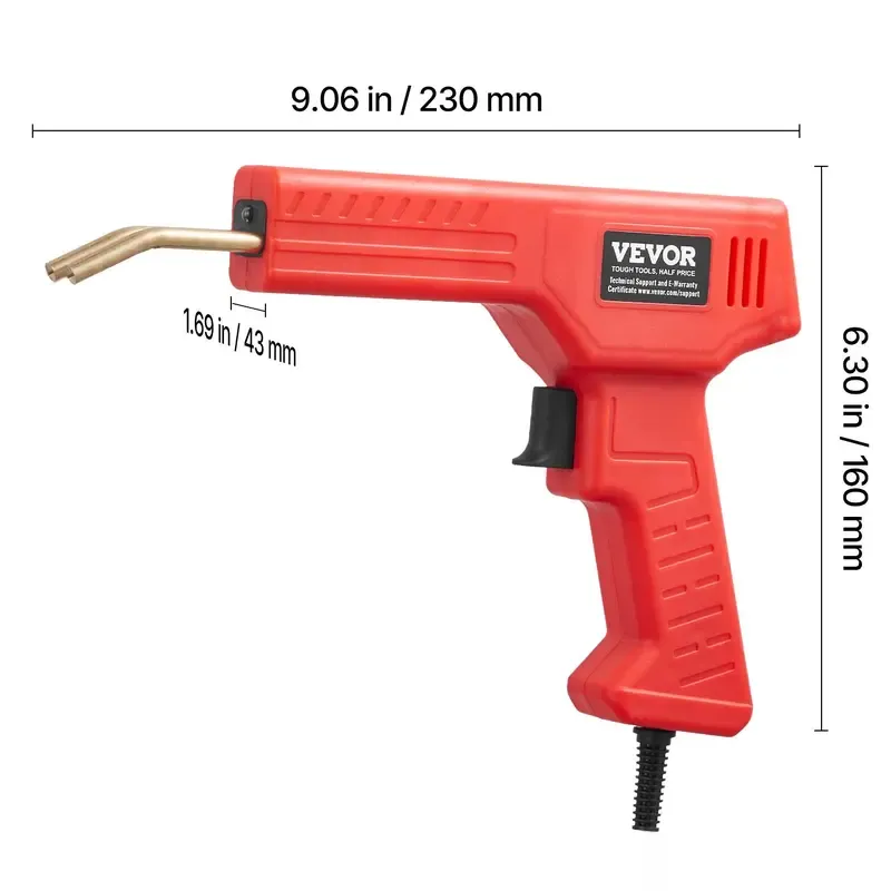 🔥ZZP-CEPIN🔥Plastic Welder 100W Plastic Welding Gun with 800PCS Hot StaplesProfessional Hot Staple Welding GunPlastic Car Bumper Repair Kit with LED Light for KayakToysPlastic Crack Repair