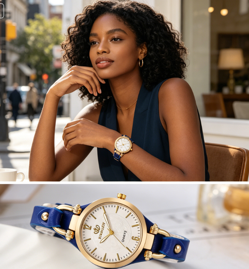 ✨DLJ-CePin✨New Women's Quartz Watch with a Slim Leather Strap
