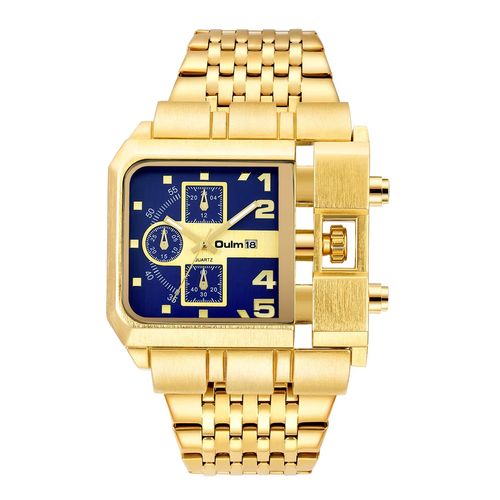 Luxurious brand with a large golden dial